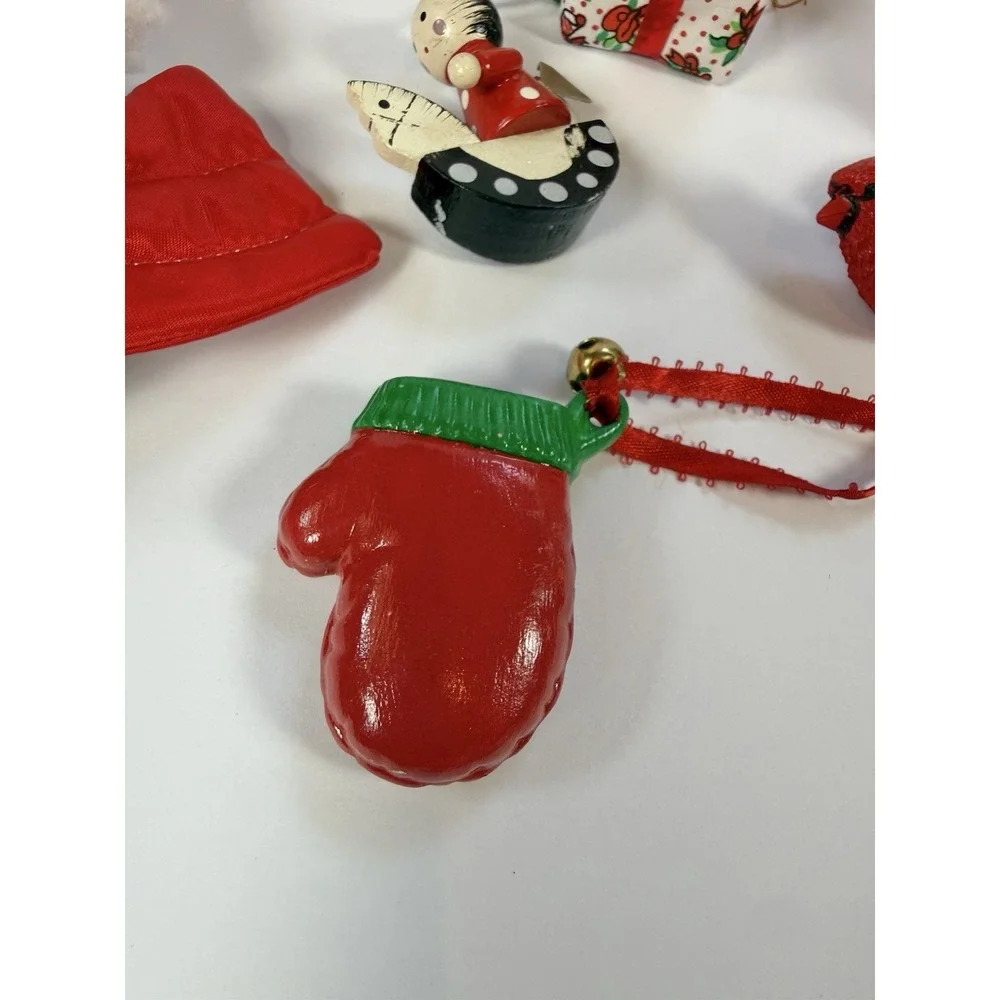 Vintage Christmas Ornaments Grandmacore | Cottagecore | Nostalgic Lot Of 9